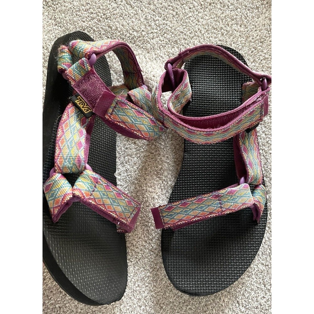 Teva Original Universal Putple Sport Gronala Crunchy Sandals Size 8